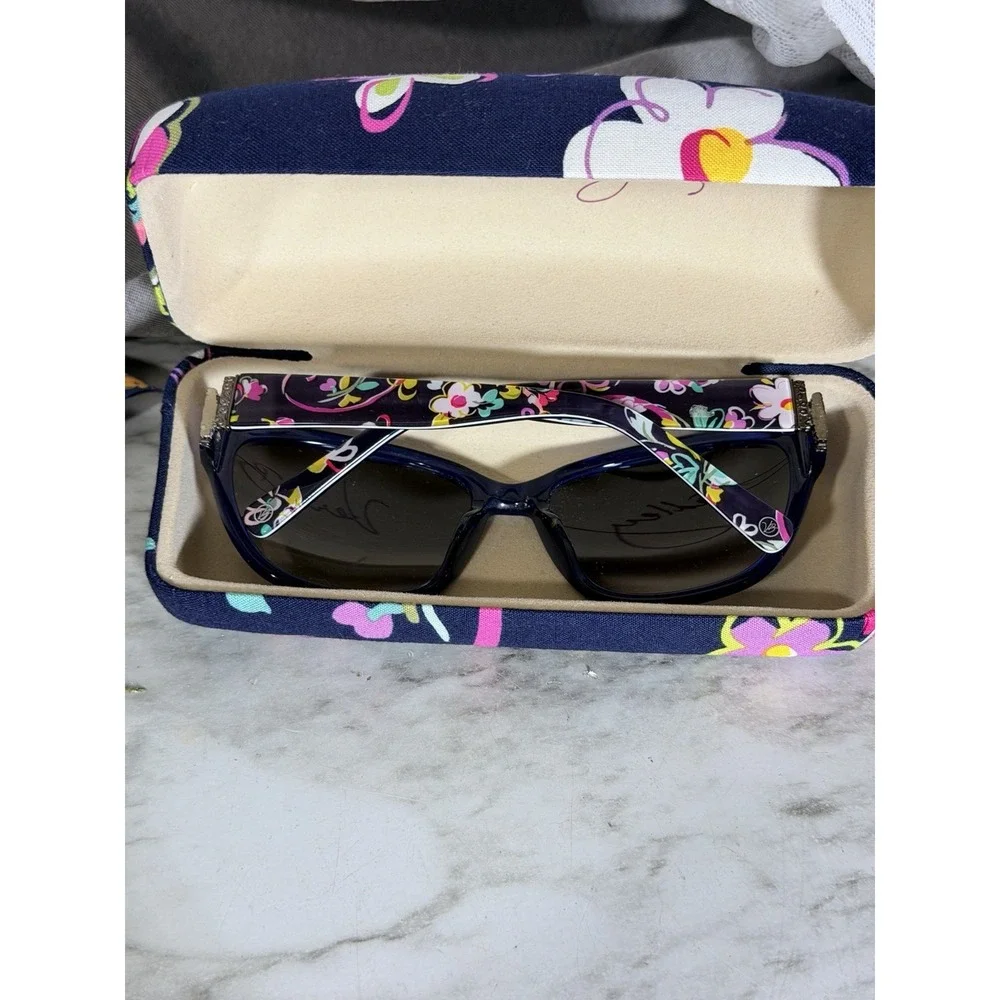 Vera Bradley Sunglasses Ribbons Scarlett 57-17-130 With Hard Case (A3149)